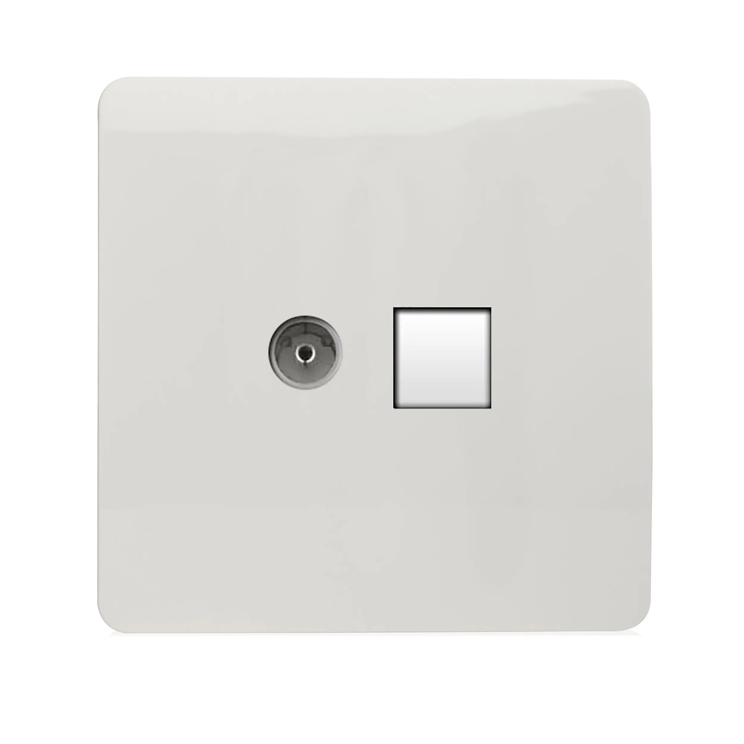 ART-TLP+TVWH  TV Co-Axial & Telephone Ice White